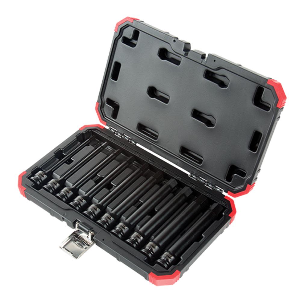 1/2 In. Drive SAE Impact Hex Driver Set 10 Pc - Mycitystee