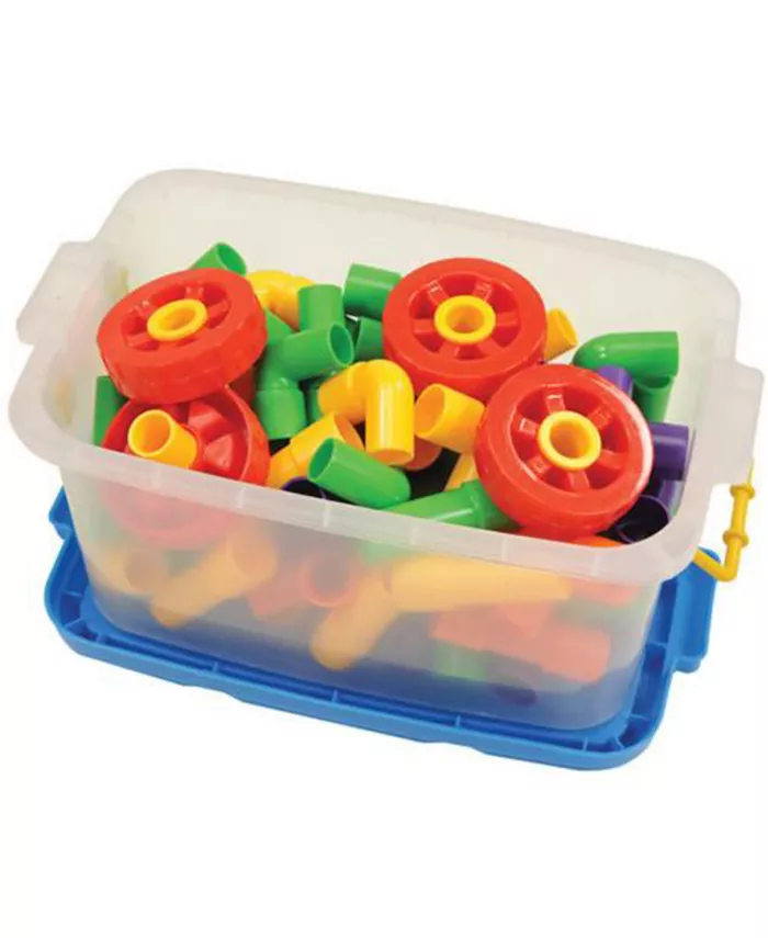 Joyn Toys Tubes and Wheels Construction Building Set - 72 Pieces - Mycitystee
