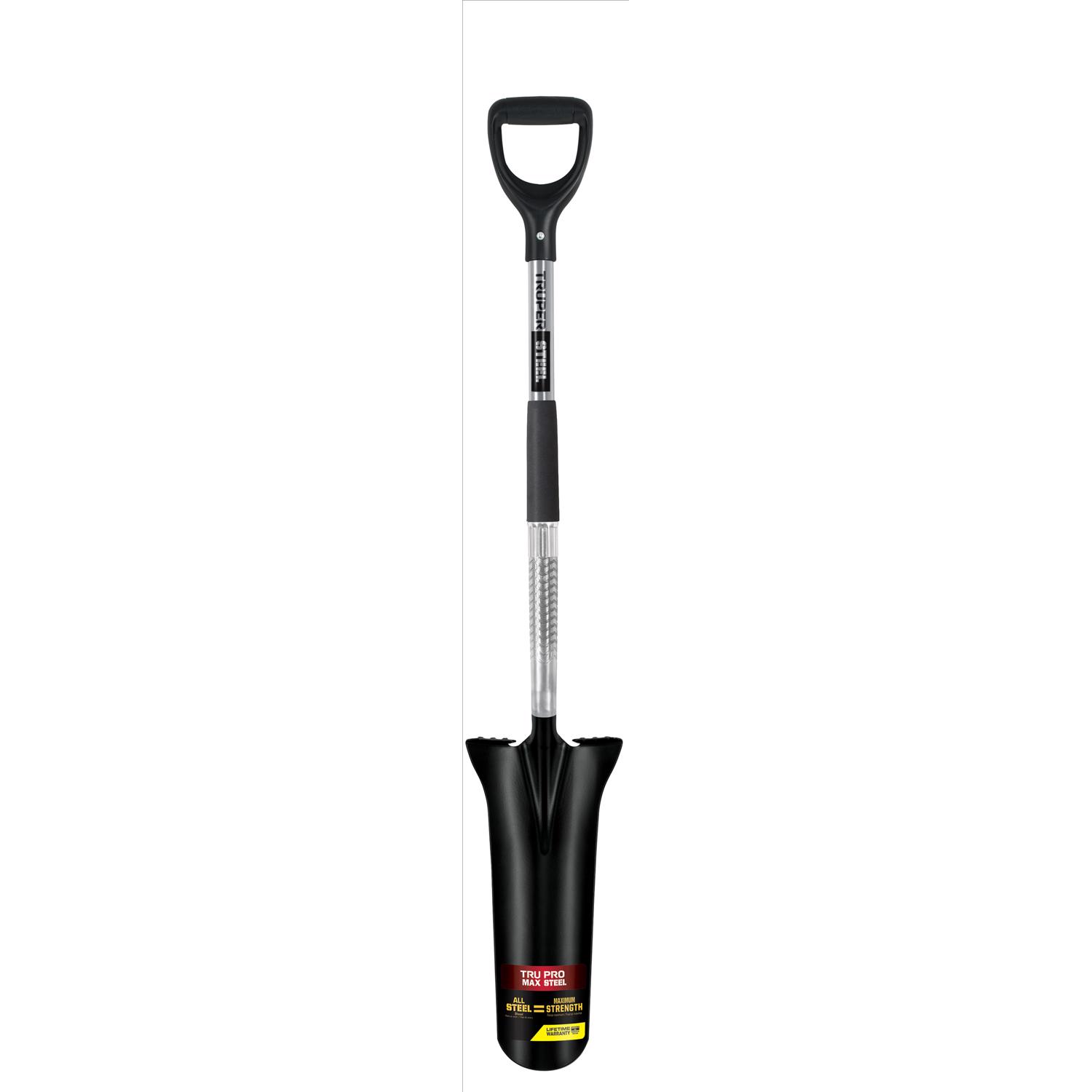 Truper 48 in. Steel Round Drain Spade Steel Handle - Mycitystee