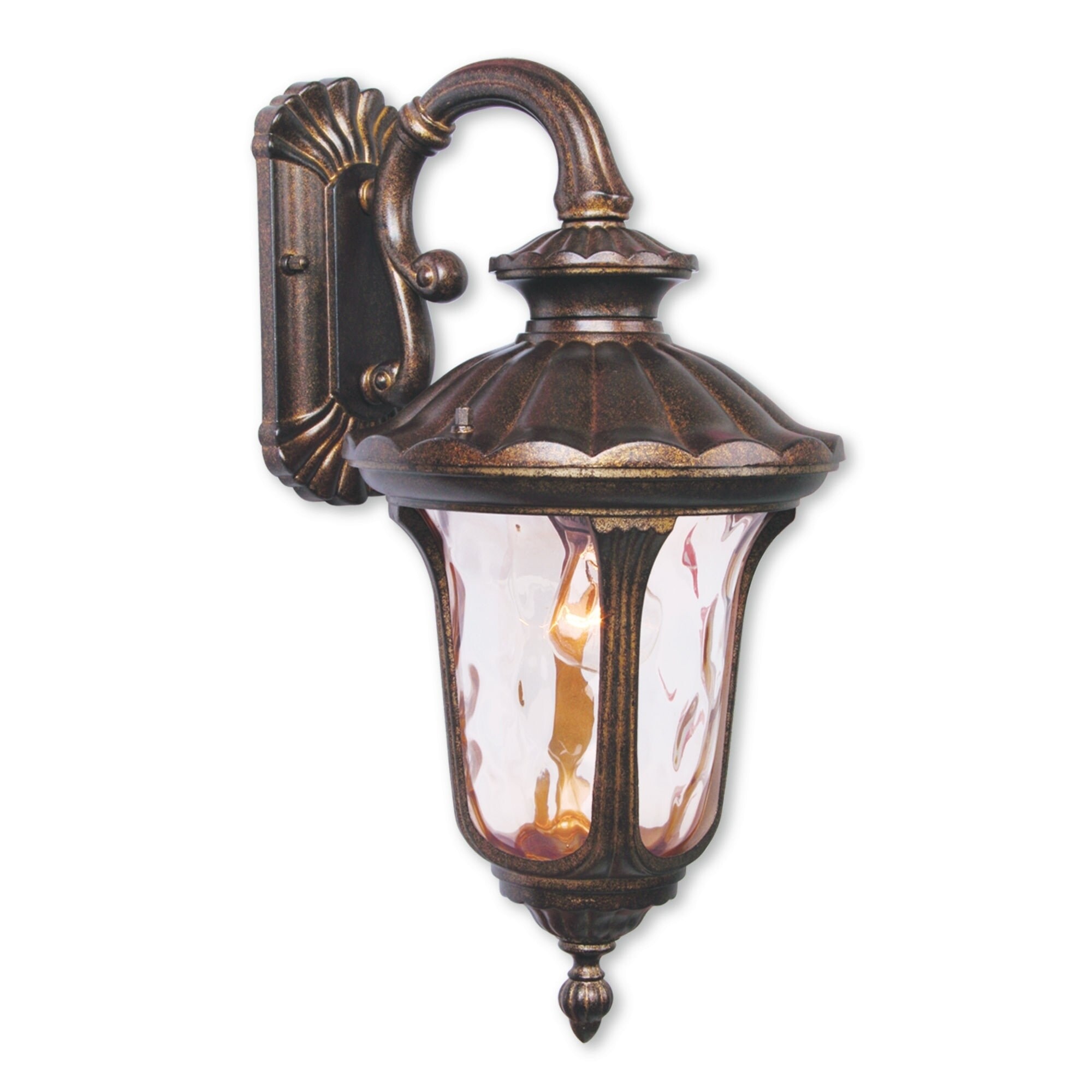 Livex Lighting Oxford Moroccan Gold Aluminum 1-light Outdoor Wall Lantern Shopping - The Best Deals on Outdoor Wall Lanterns | 18909531 - Mycitystee
