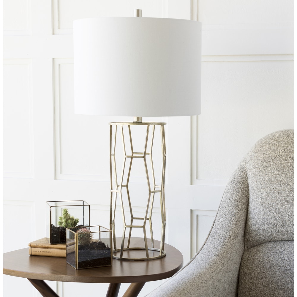 Strick and Bolton Sonnier Silver Iron Table Lamp - Mycitystee
