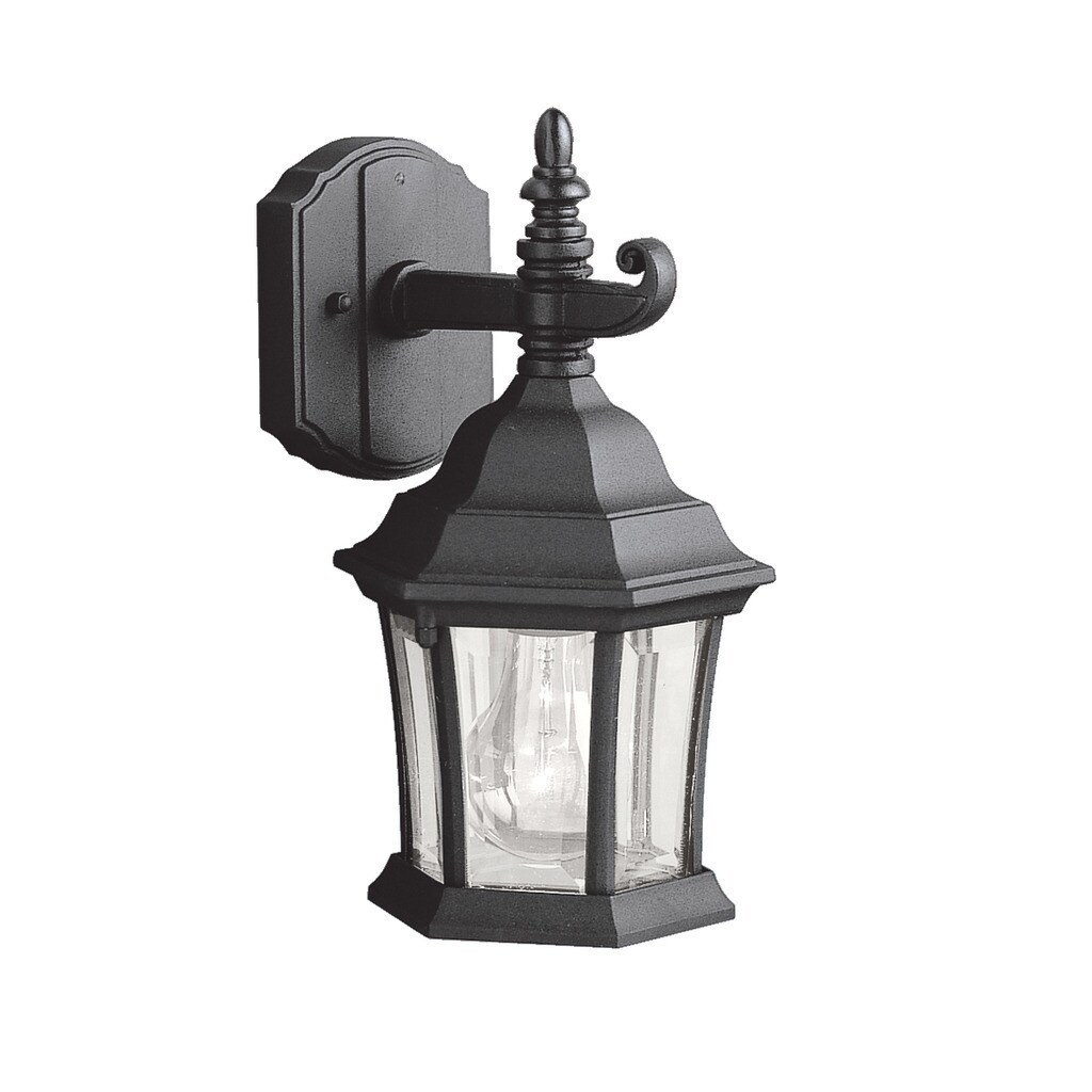 Kichler Lighting Townhouse Collection 1-light Black Wall Lantern Shopping - The Best Deals on Outdoor Wall Lanterns | 20403438 - Mycitystee
