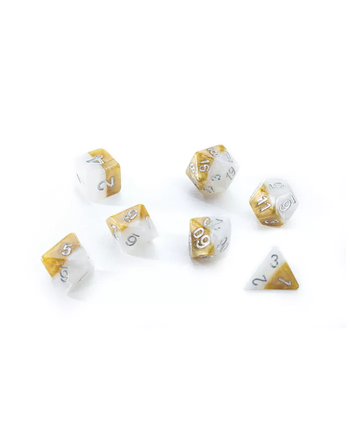 Gatekeeper Games Halfsies Halo Dice Set， 8 Pieces - Mycitystee