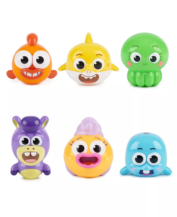 Baby Shark CLOSEOUT! Figures Set， 6 Piece - Mycitystee