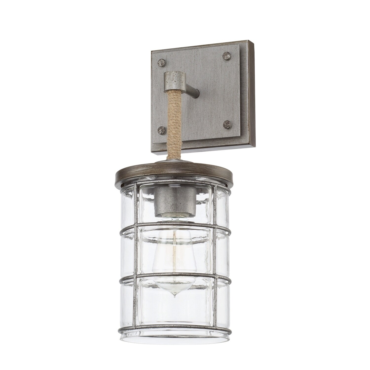 Colby 1-light Urban Grey Wall Sconce - Mycitystee