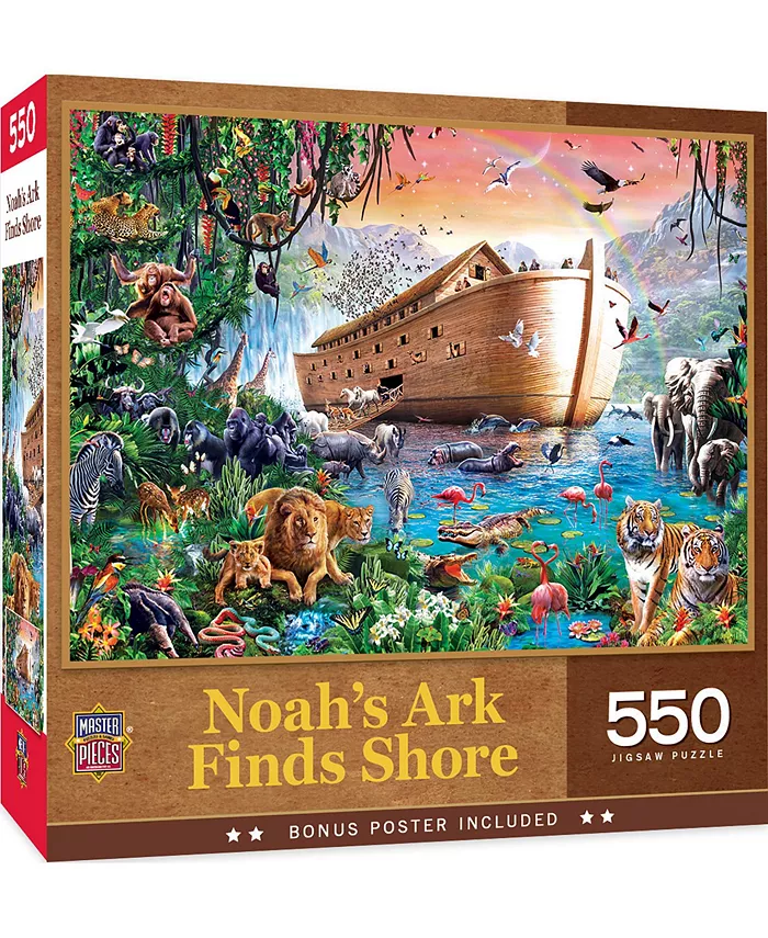 MasterPieces Puzzles Inspirational - Noah's Ark Finds Shore 550 Piece Puzzle - Mycitystee