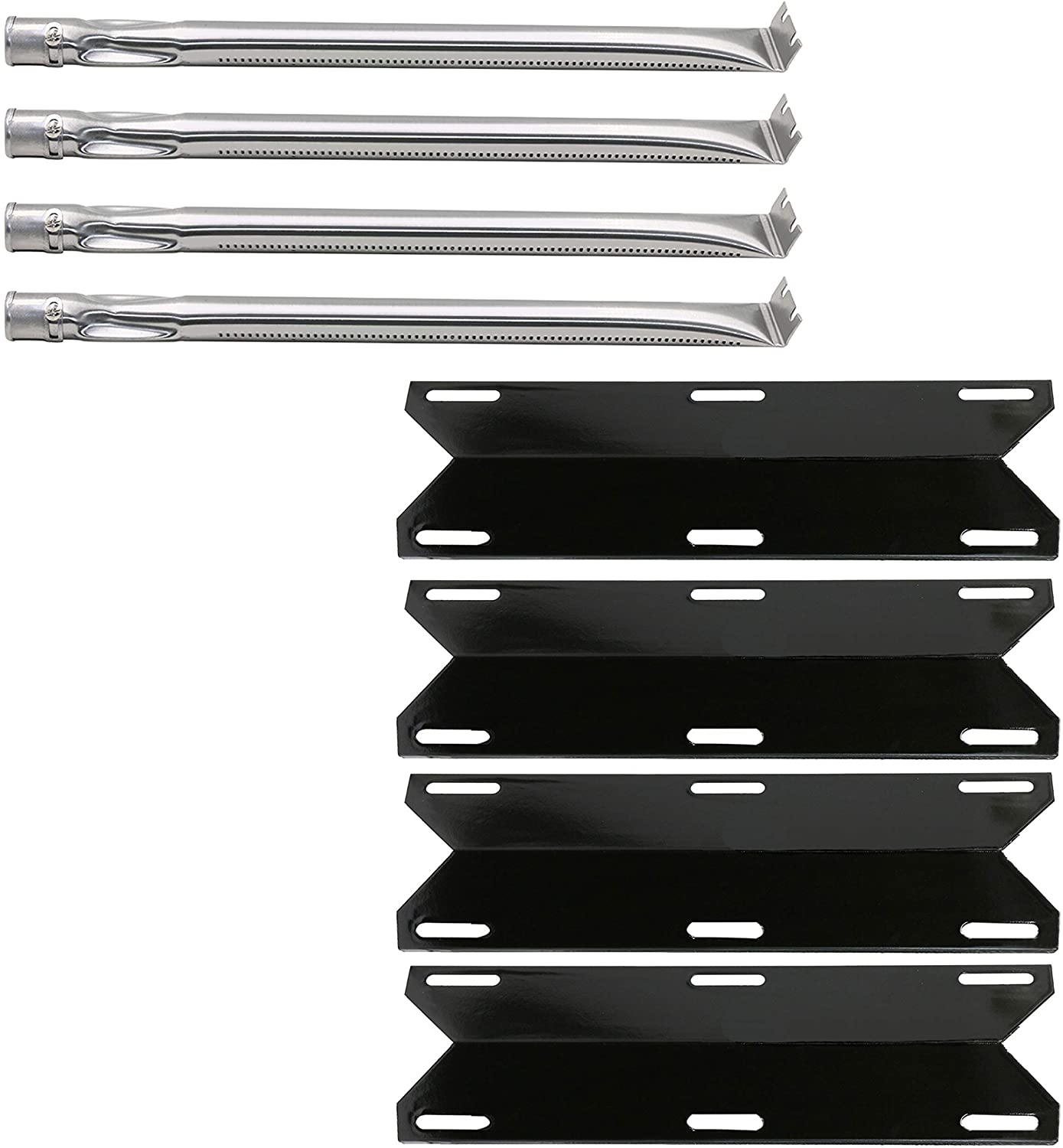 Repair Kit for Charmglow 720-0304, 720-0536, 720-0289 Gas Grills, Heat Plates and Burners Set - Mycitystee