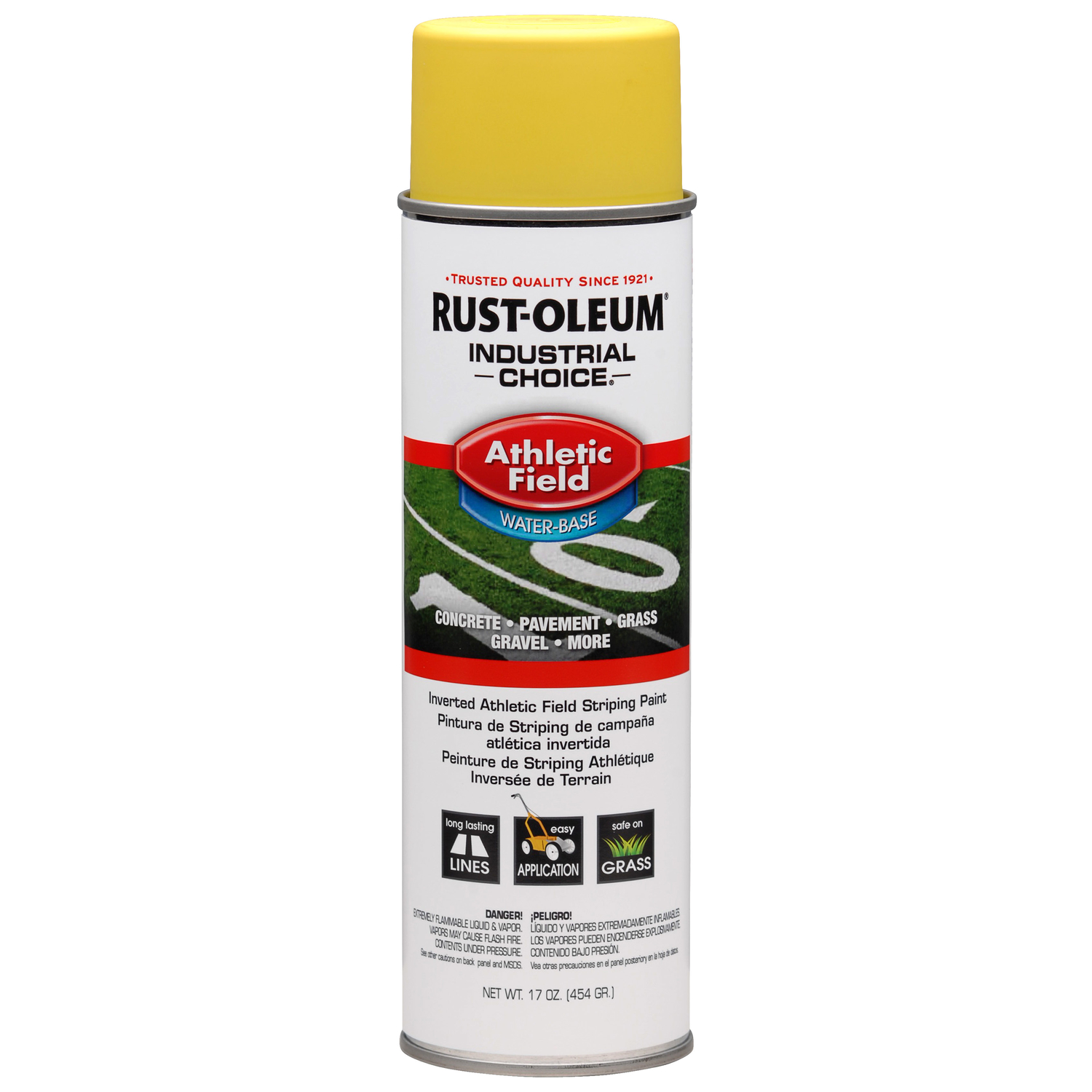 Rust-Oleum Industrial Choice Yellow Inverted Striping Paint 17 oz - Mycitystee