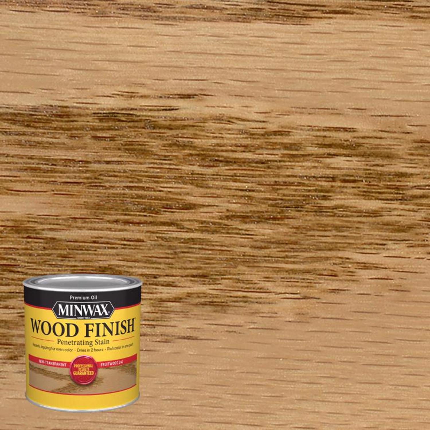 Minwax Wood Finish Semi-Transparent Fruitwood Oil-Based Penetrating Wood Stain 0.5 pt - Mycitystee