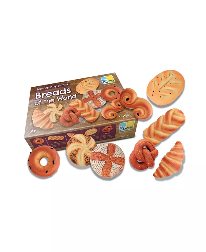 Yellow Door Sensory Play Stones Breads of The World， Set of 8 - Mycitystee