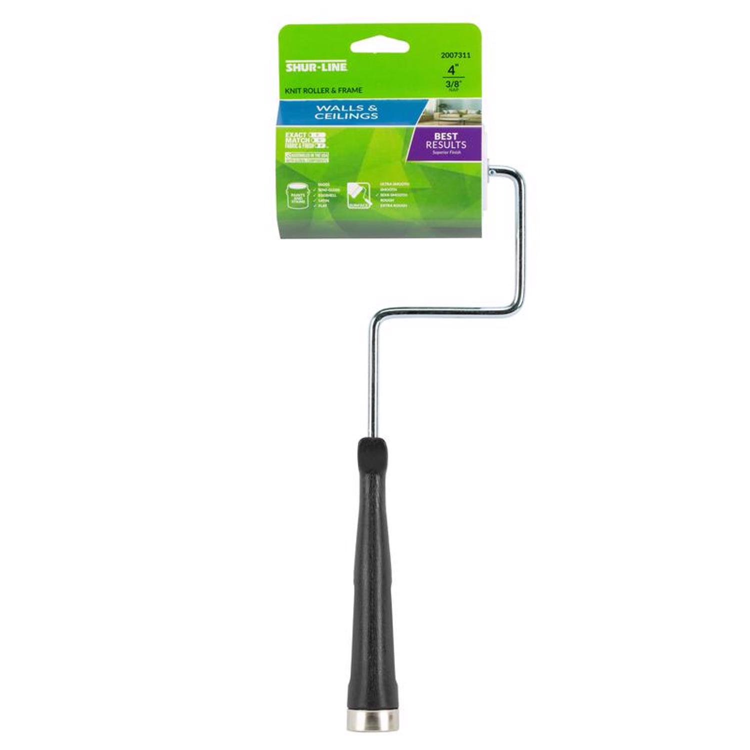 Shur-Line 4 in. W Trim Paint Roller Frame and Cover Threaded End - Mycitystee