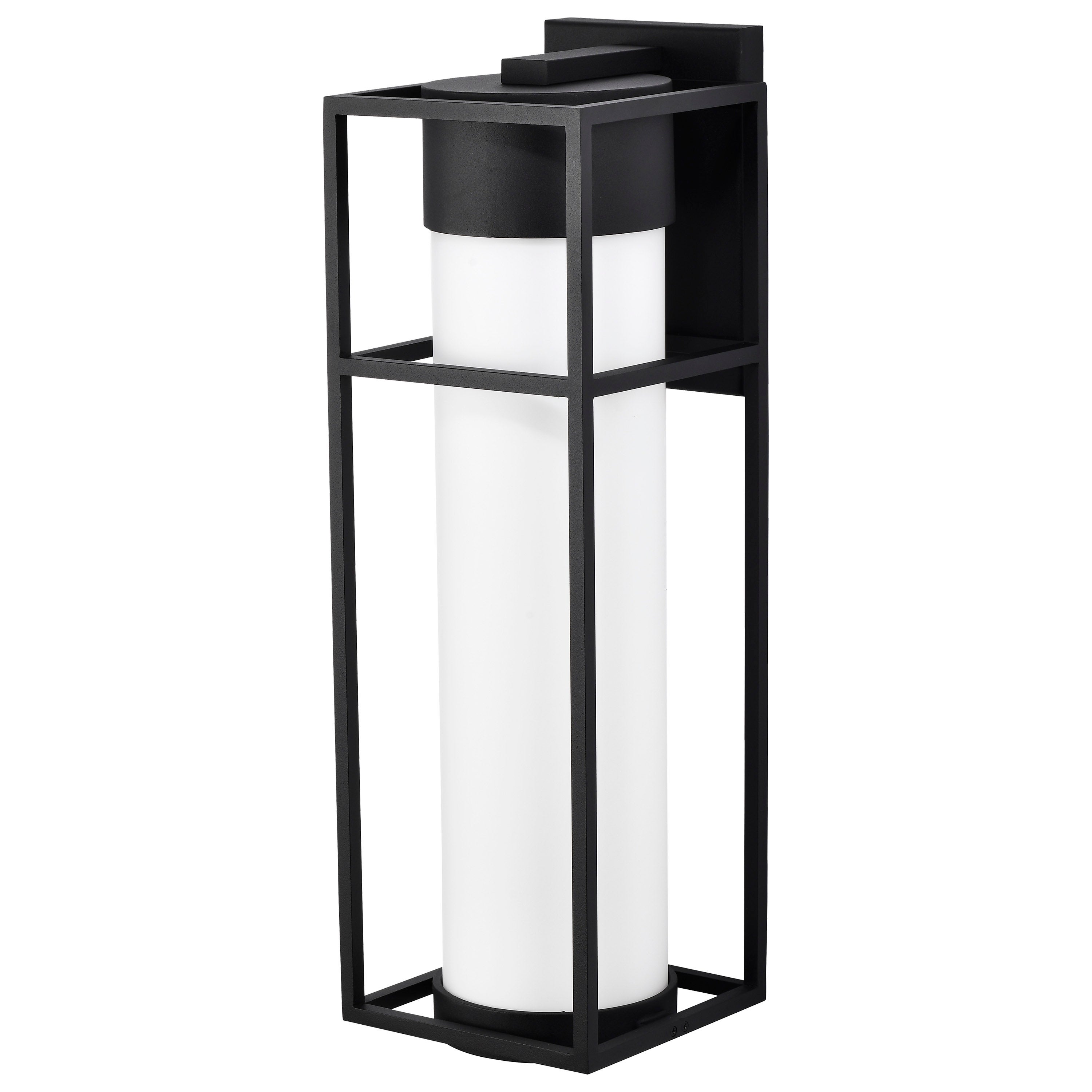 Ledges 10W LED Large Wall Lantern Matte Black with White Opal Glass Shopping - The Best Deals on Outdoor Wall Lanterns | 39388239 - Mycitystee