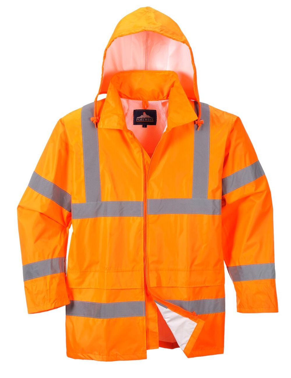Orange Hi-Vis Rain JacketSmall - Mycitystee
