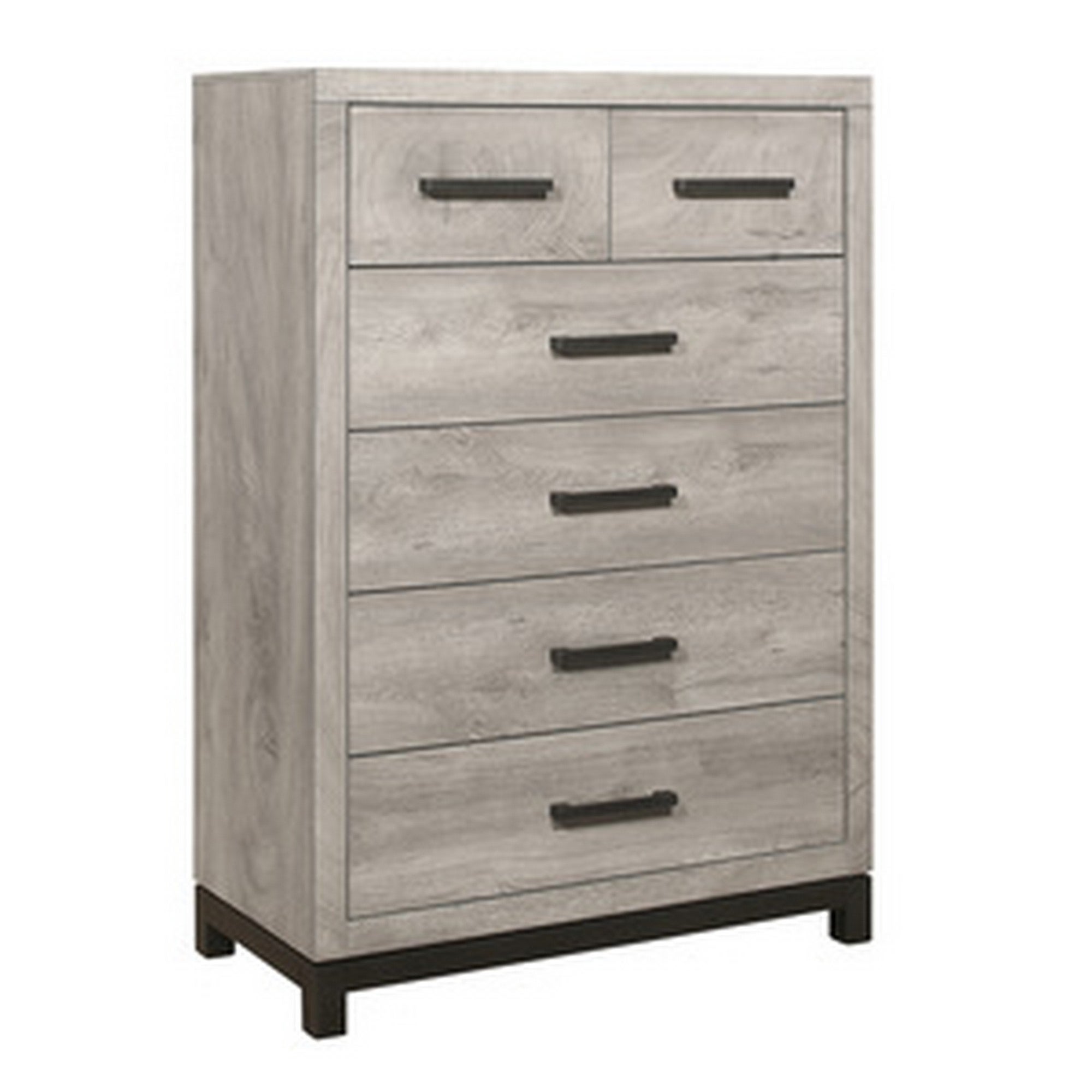 Deena 49 Inch 6 Drawer Tall Dresser Chest with Metal Handles， Light Gray - - 37609513 - Mycitystee