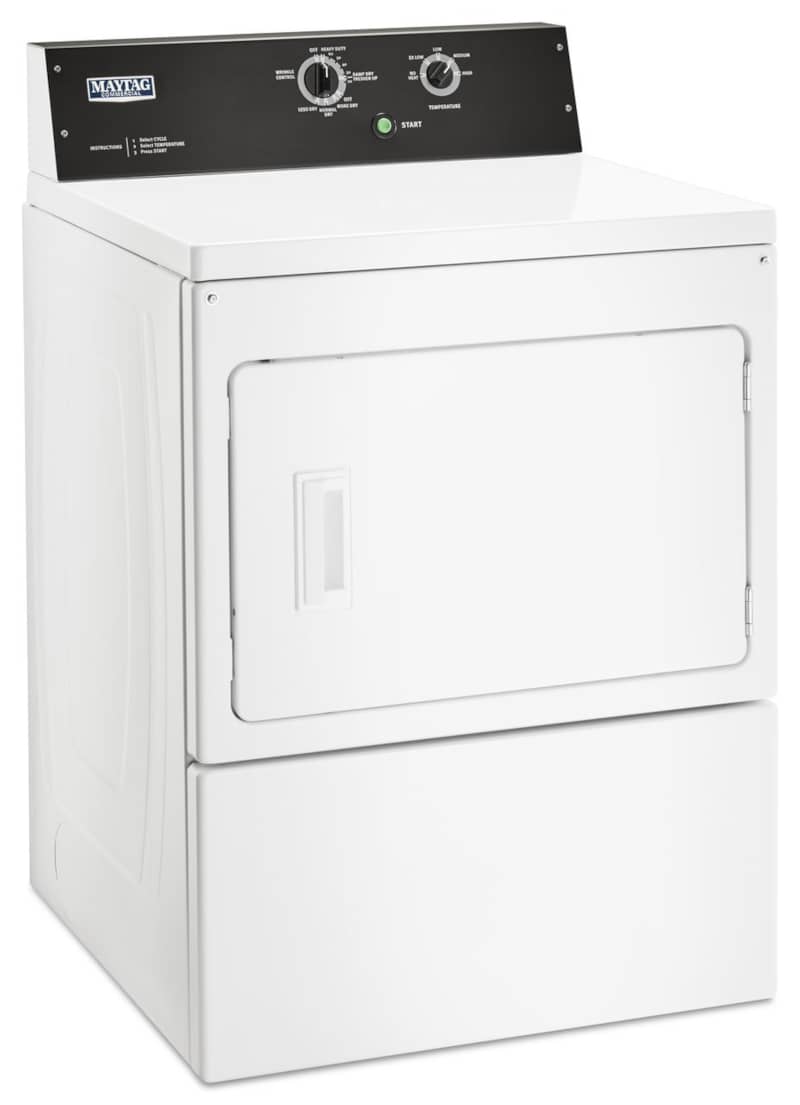 Maytag 7.4 Cu. Ft. White Commercial-Grade Residential Gas Dryer - Mycitystee
