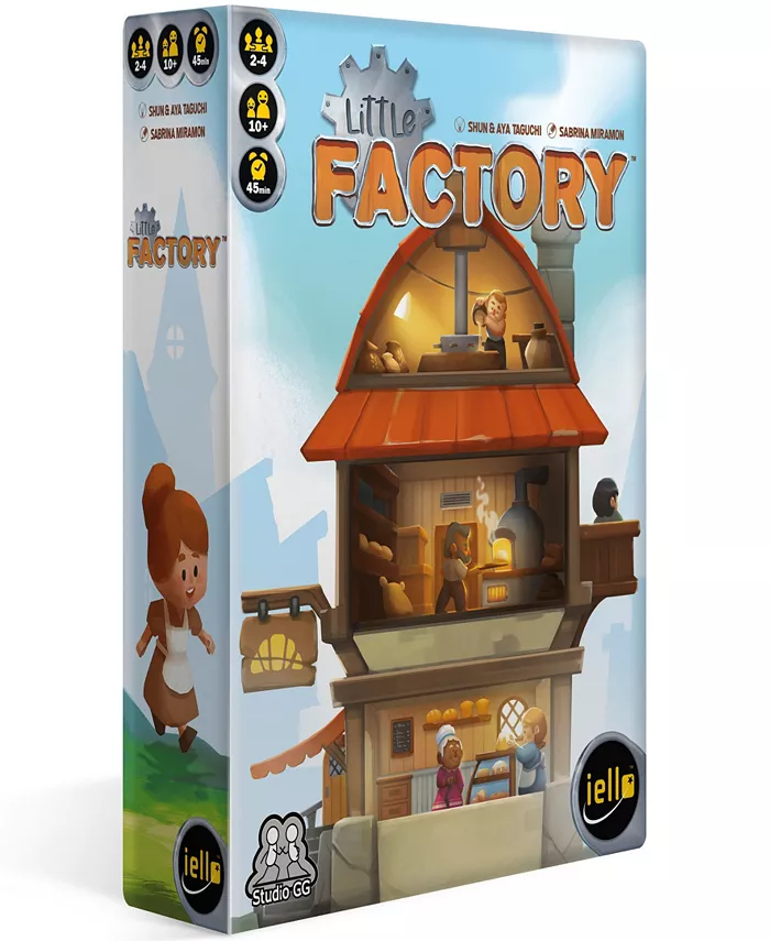 IELLO Little Factory Resource Management Building Card Game Kids Family 100 Piece Set - Mycitystee