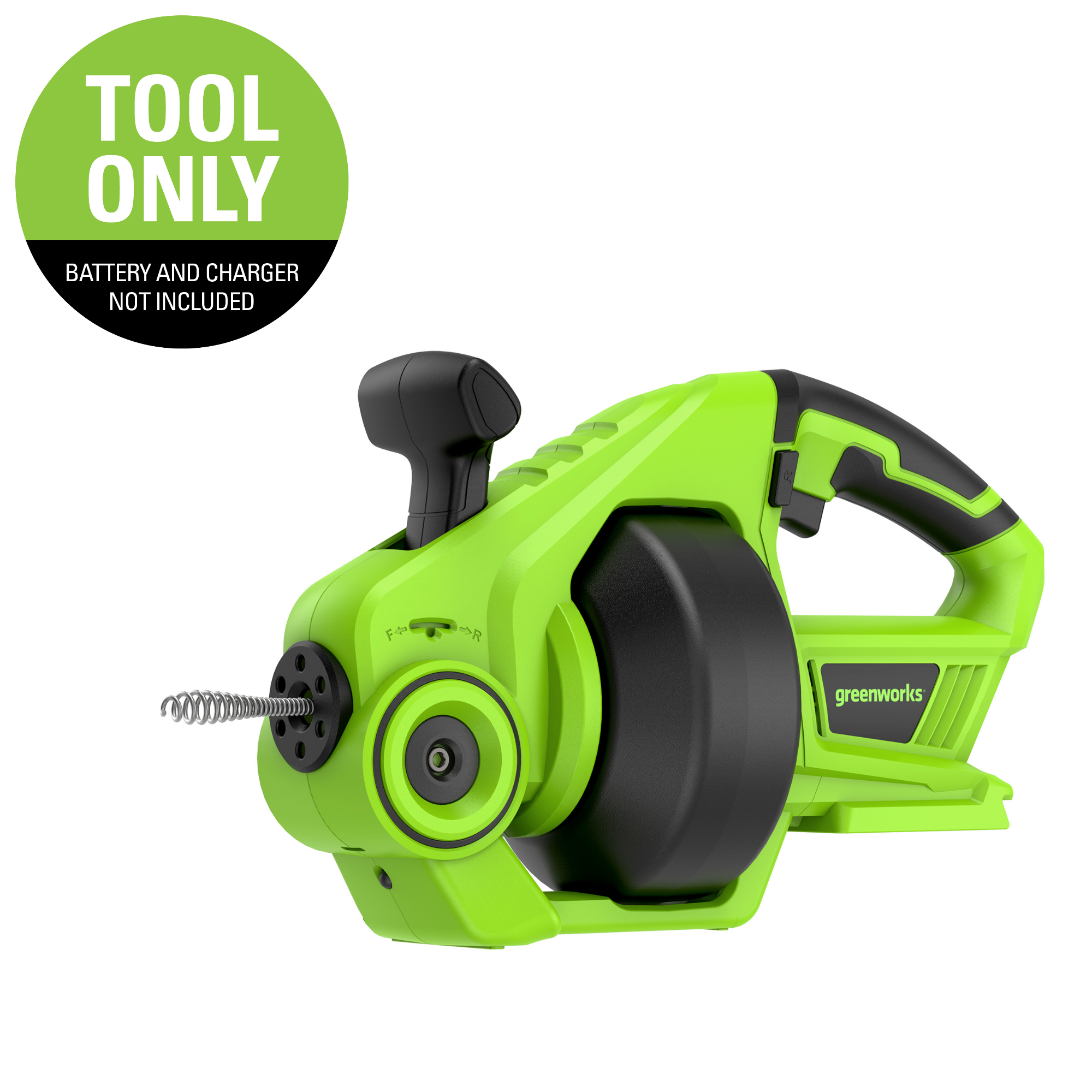 24V 25-FT Cordless Battery Drain Auger (Tool-Only) - Mycitystee
