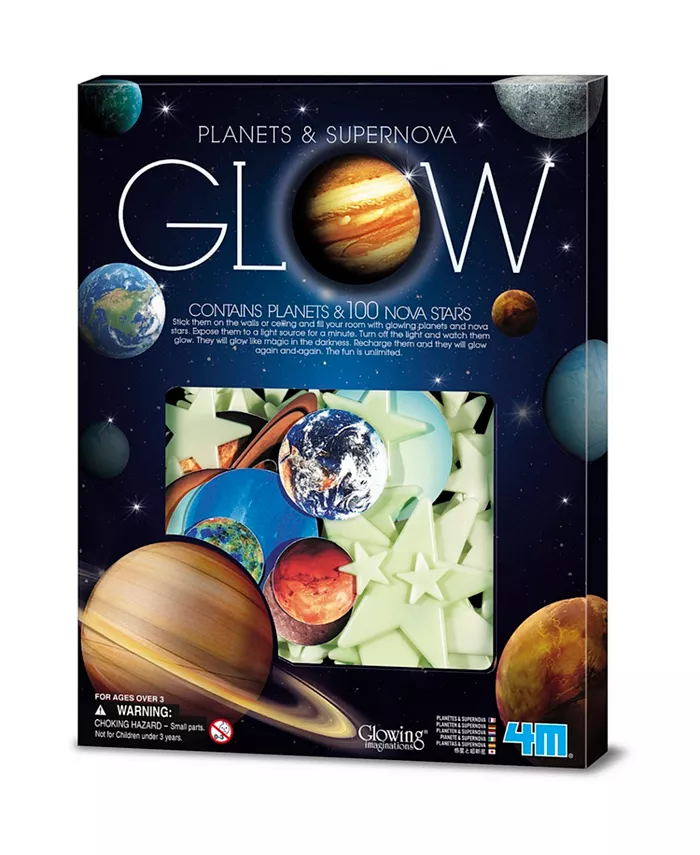 Redbox 4M Glow In The Dark Planets And Supernova Stars Wall And Ceiling Stickons - Mycitystee