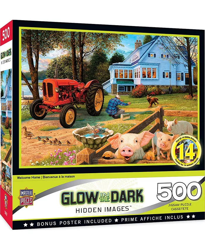 MasterPieces Puzzles Hidden Images - Welcome Home 500 Piece Adult Jigsaw Puzzle - Mycitystee