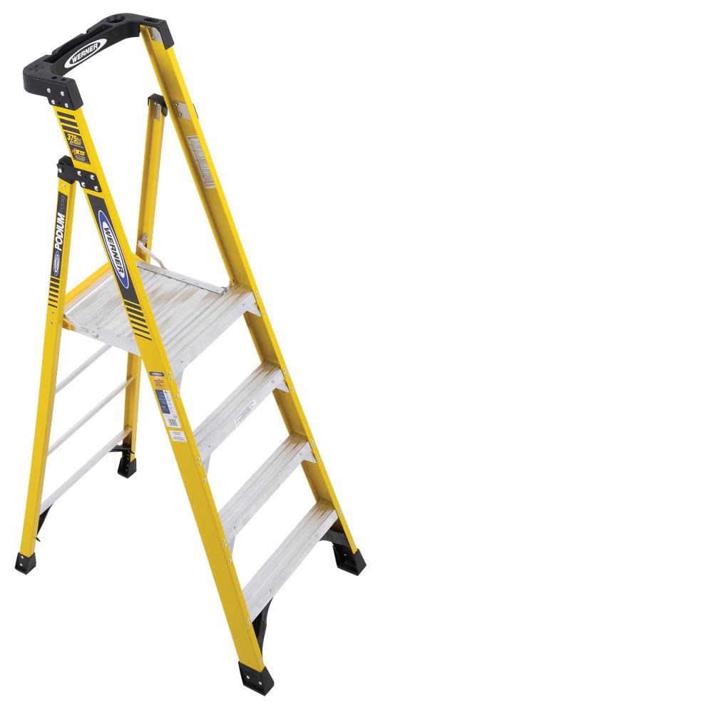 Podium 4-ft Fiberglass 375-lb Type IAA Step Ladder - Mycitystee