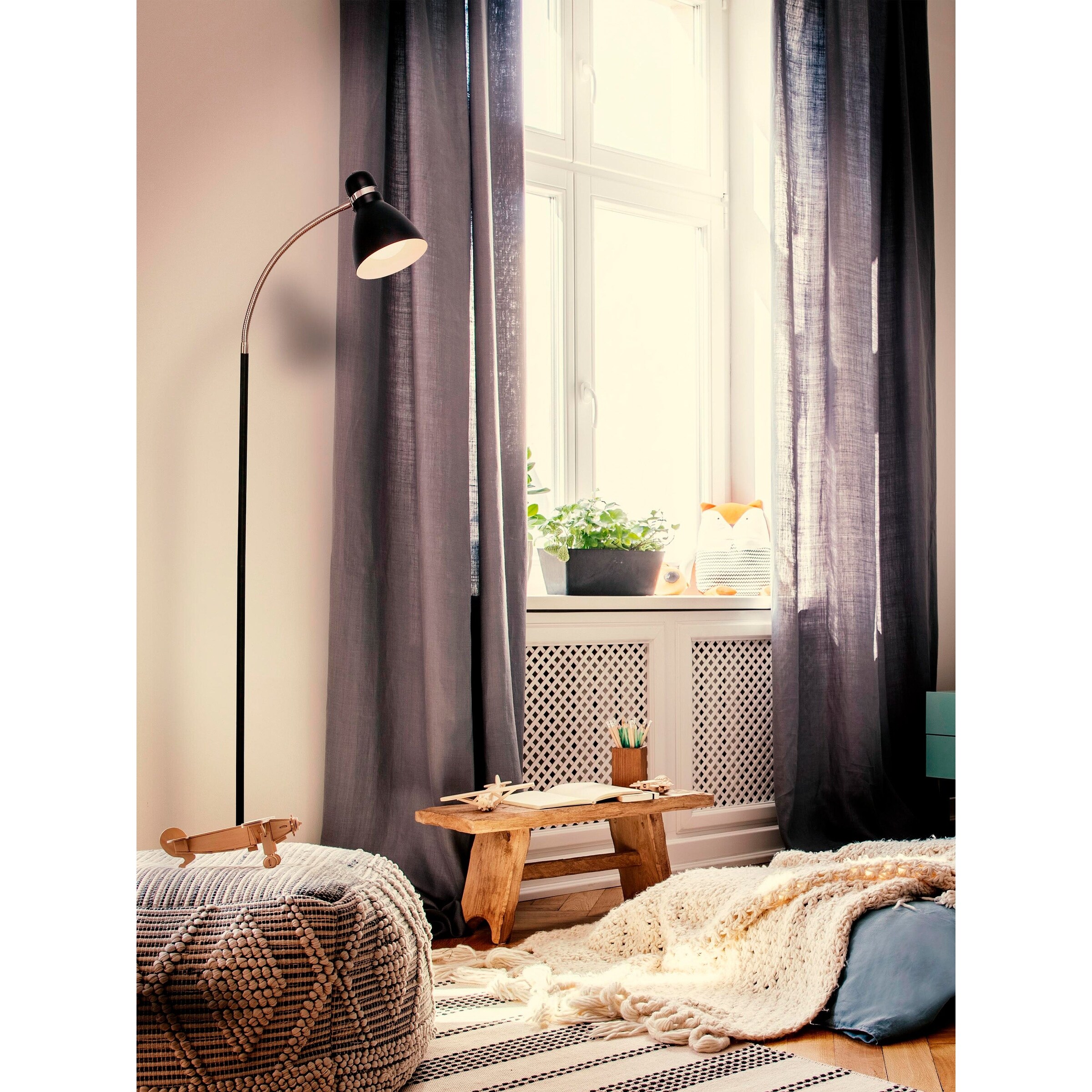 Brightech Avery LED Floor Lamp - Black - Mycitystee