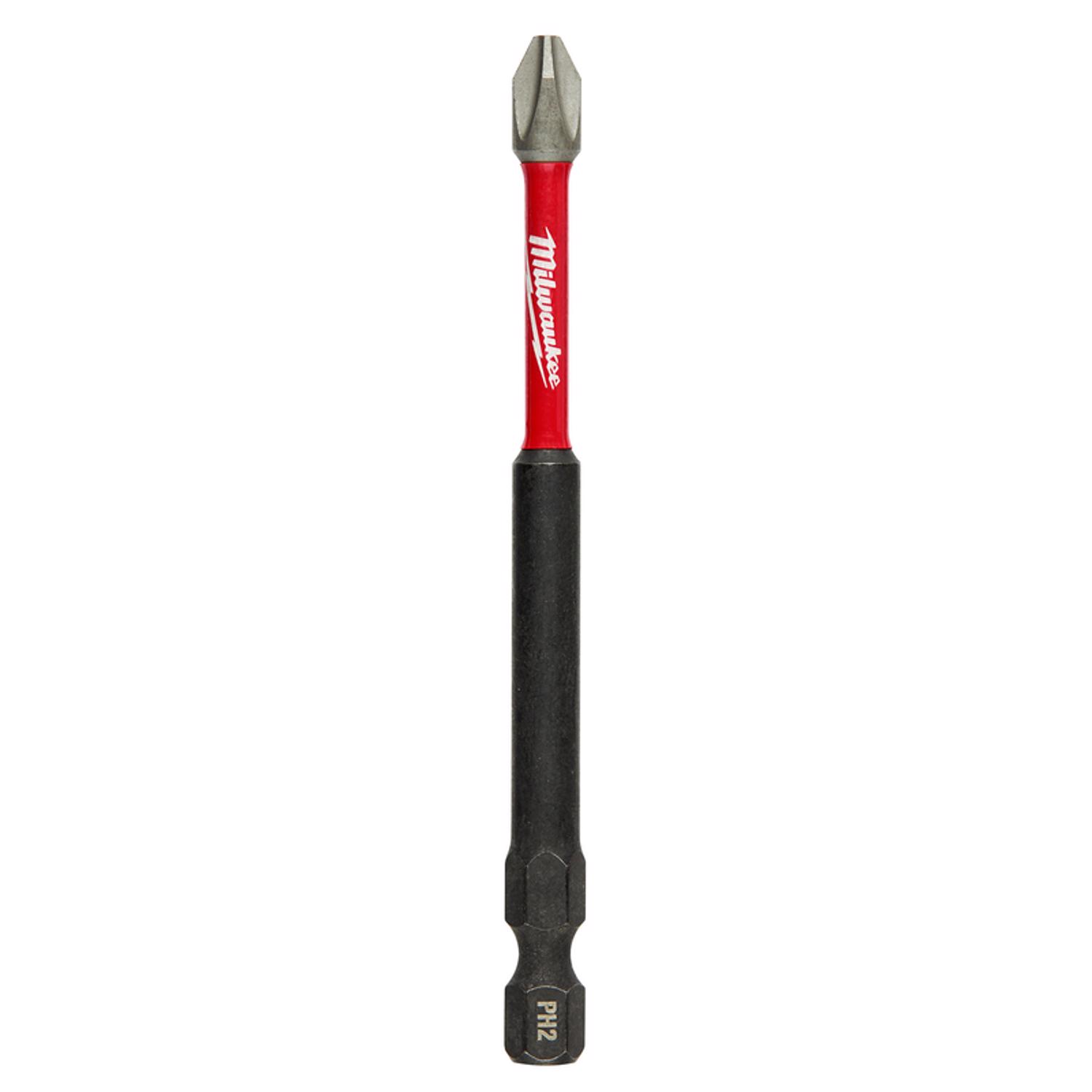 Milwaukee Shockwave Phillips #2 X 3-1/2 in. L Impact Power Bit Steel 1 pc - Mycitystee