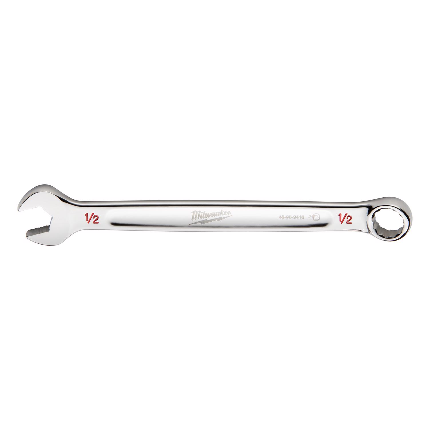 Milwaukee Max Bite 1/2 in. X 1/2 in. 6 and 12 Point SAE Combination Wrench 1.14 in. L 1 pc - Mycitystee