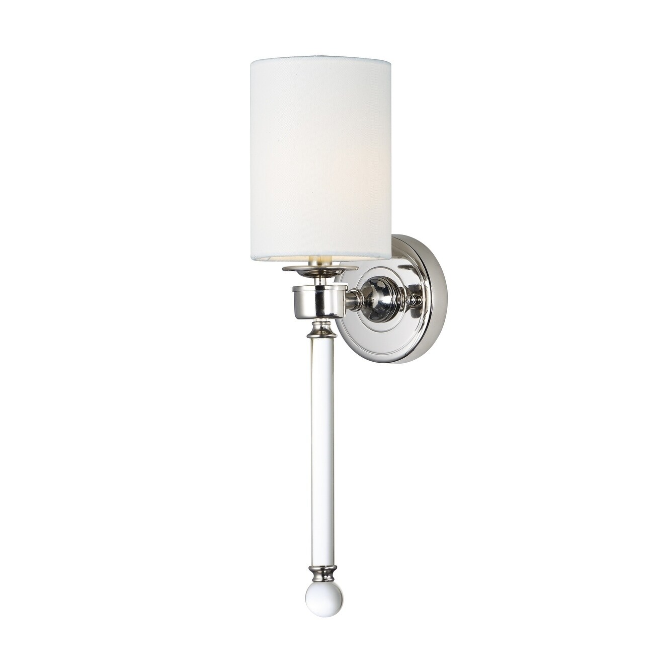 Lucent 1-Light Wall Sconce - Polished Nickel - Mycitystee