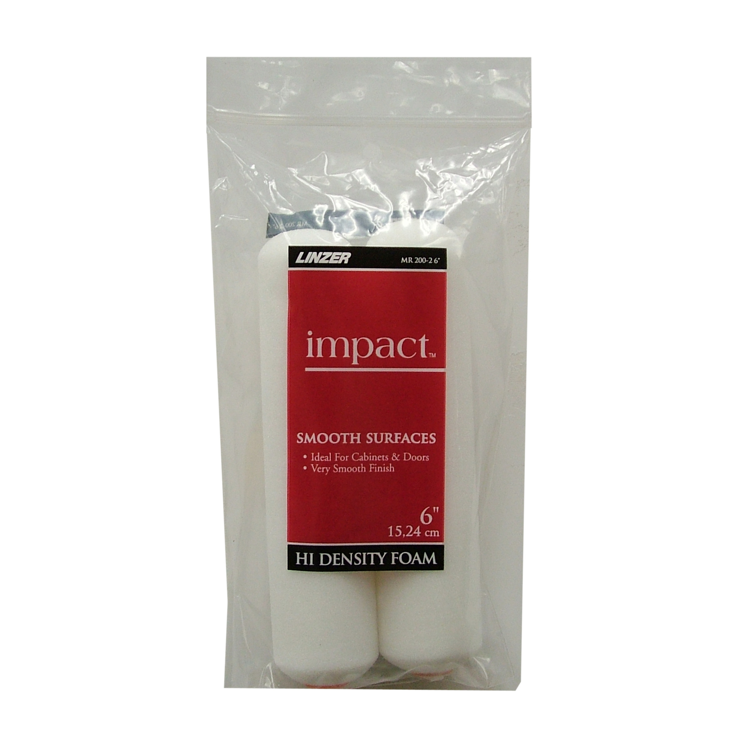 Linzer Impact Foam 6 in. W Mini Paint Roller Cover 2 pk - Mycitystee