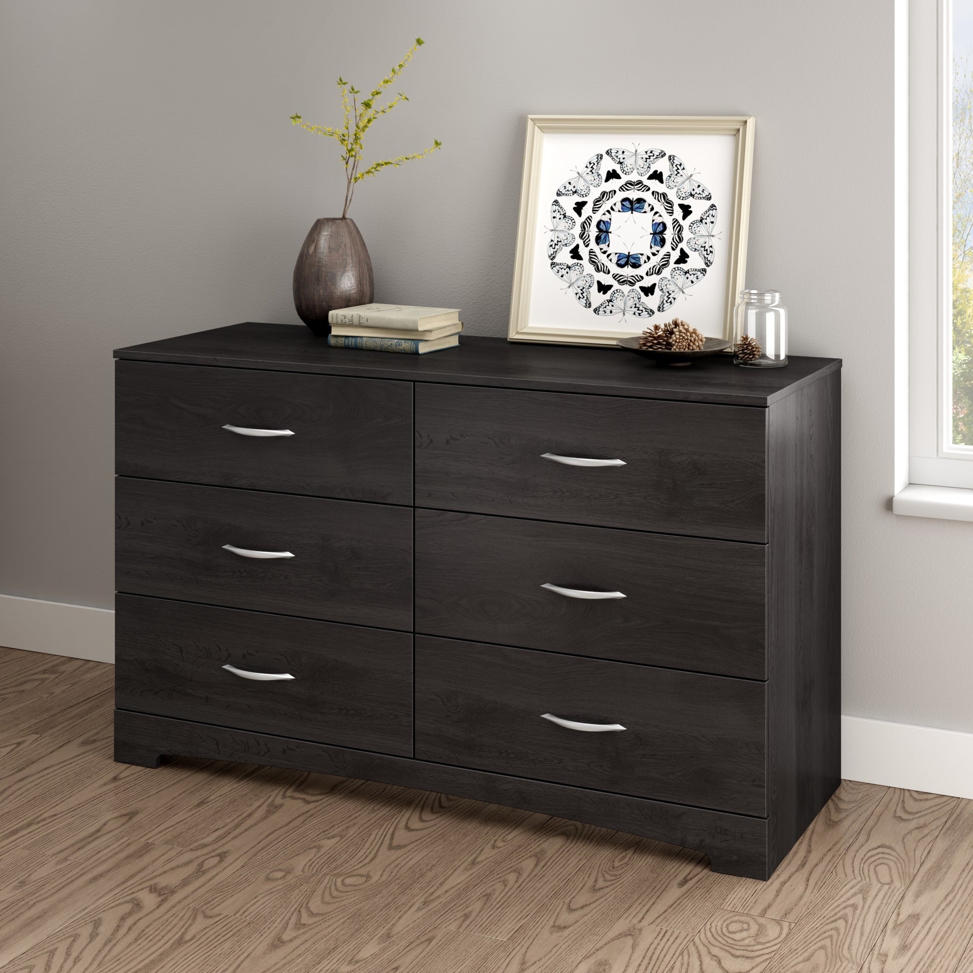 SoHo 6-Drawer Double Dresser， Multiple Finishes - - 36940976 - Mycitystee