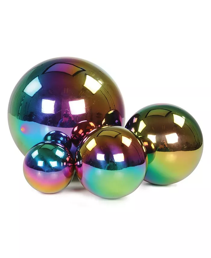 Learning Advantage Sensory Reflective Balls - Color Burst - Mirrored Iridescent - Set of 4 - Mycitystee