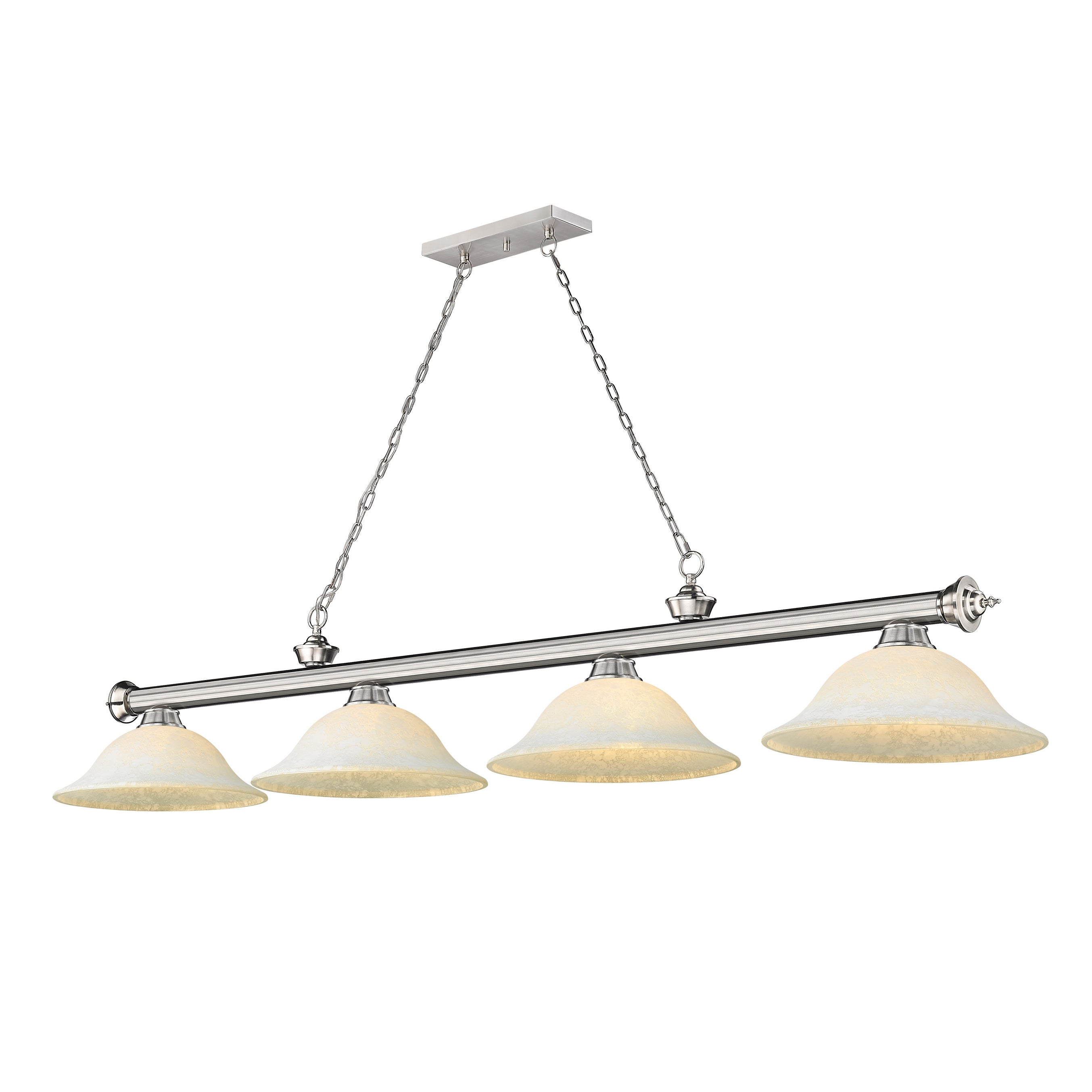 Cordon 4 Light Billiard - Brushed Nickel - Mycitystee