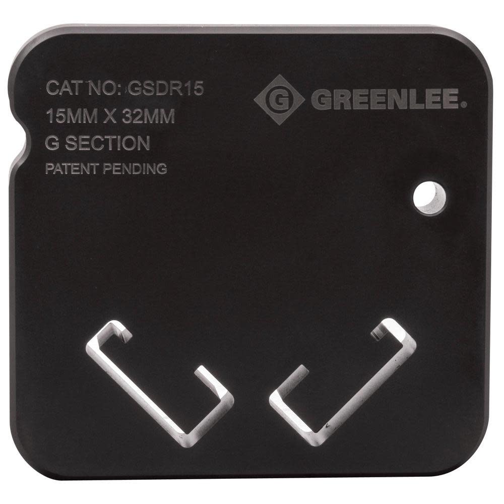 Greenlee G-Type Din Rail 15mm x 32mm Strut Cutting Die - Mycitystee