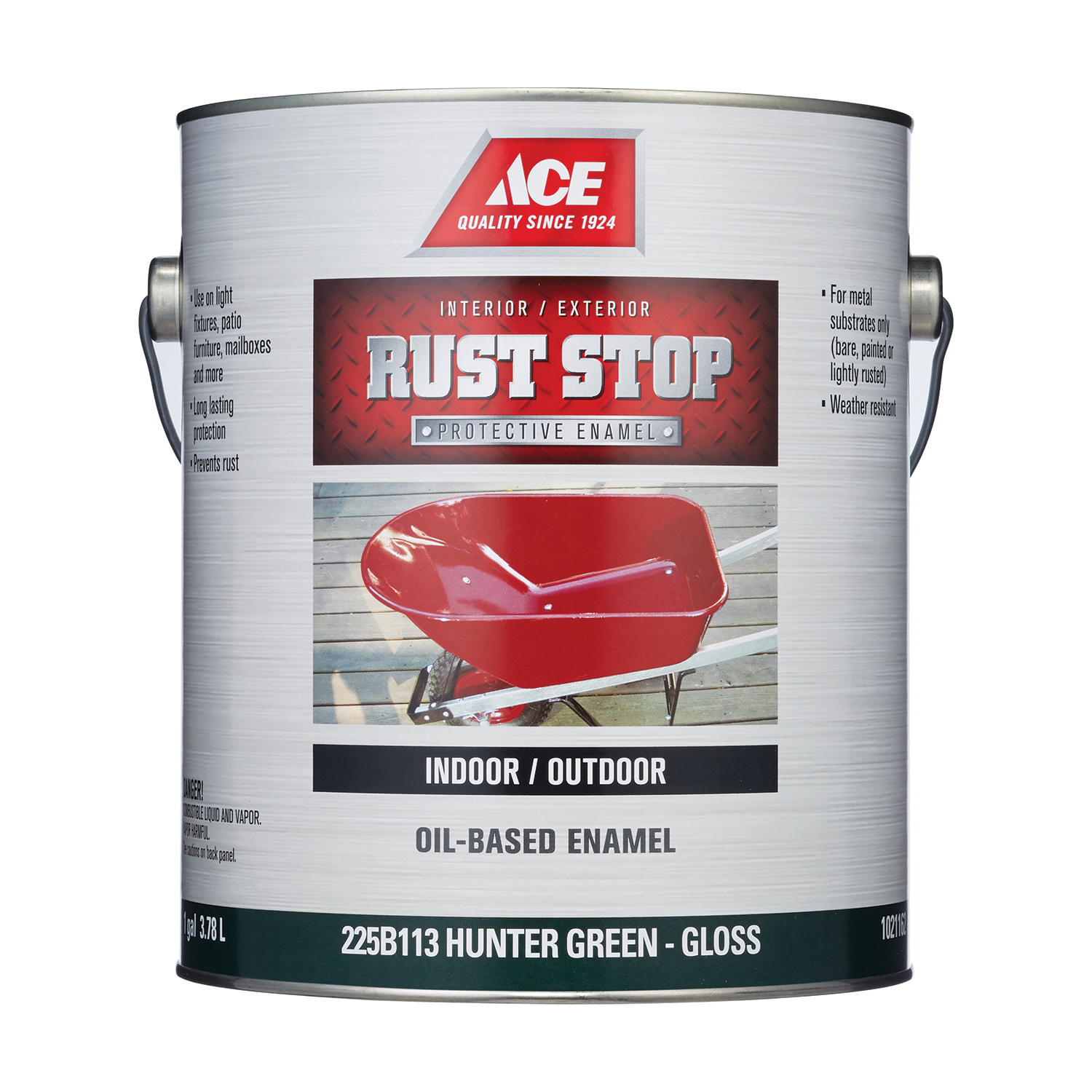 Ace Rust Stop Indoor / Outdoor Hunter Green Oil-Based Enamel Rust Preventative Paint 1 gal - Mycitystee