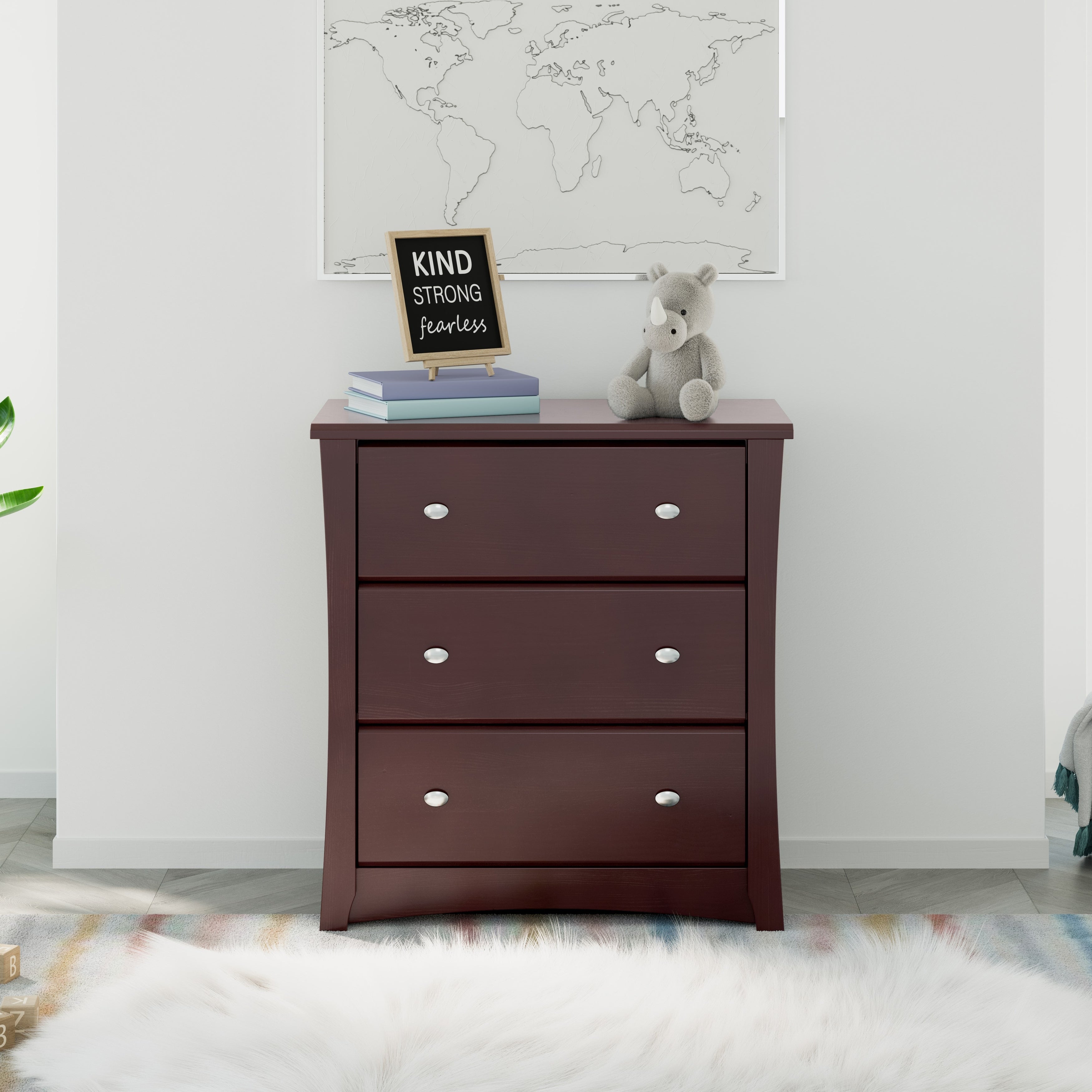 Crescent 3 Drawer Dresser Chest Espresso - - 36940889 - Mycitystee