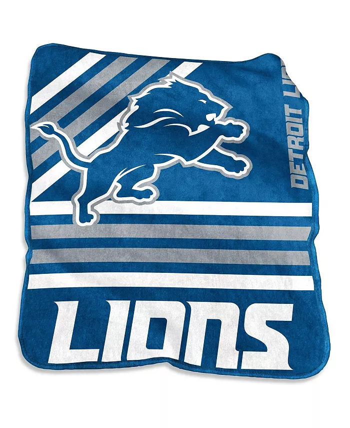 Logo Brands Detroit Lions 50'' x 60'' Plush Raschel Throw - Mycitystee