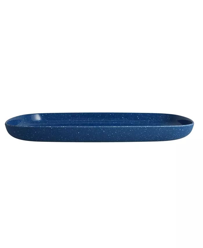 Fortessa Melamine Camp Blue Coupe Platter 14x9