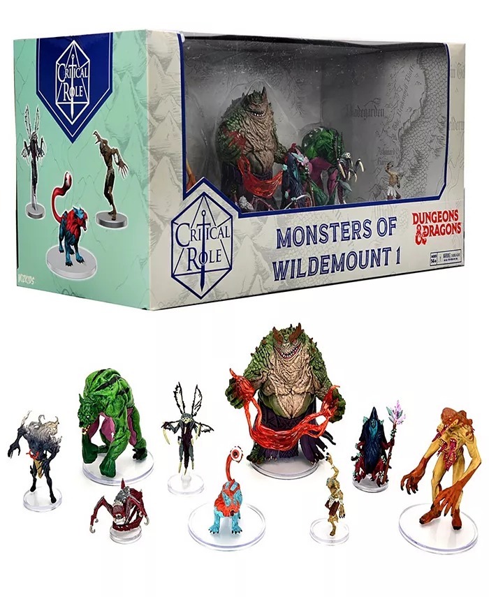 WizKids Games Critical Role Monsters of Wildemount 1st Box 9 Figure Pre-Painted Miniatures Role Playing Game Set - Mycitystee