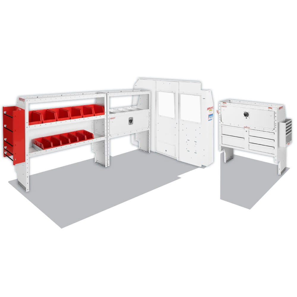 Electrical Contractor Package for Full-Size, 146 Inch Wheel Base Nissan NV2500 Vans - Mycitystee