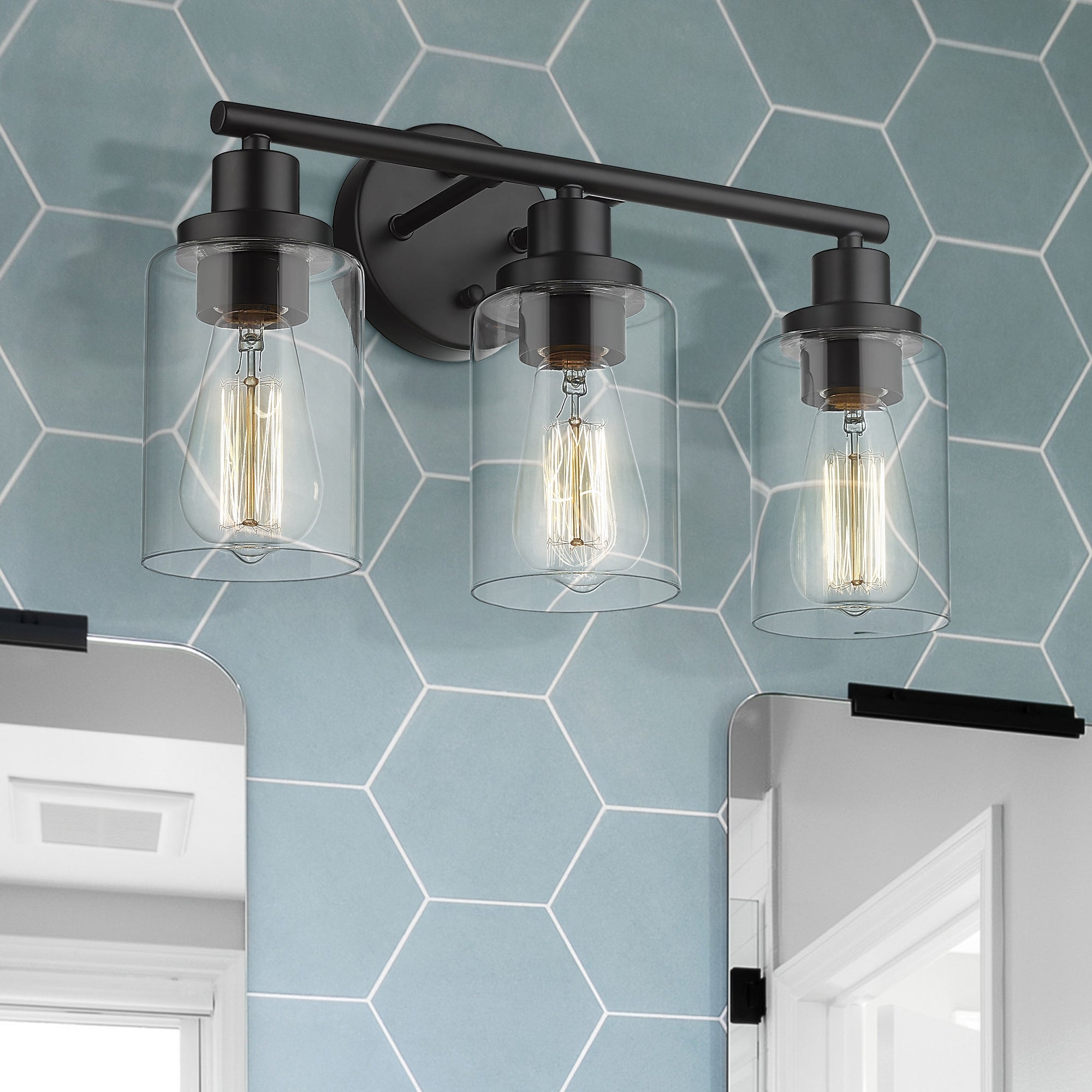 Bathroom Vanity Light， Vanity Llighting Fixtures Matte Black - Mycitystee