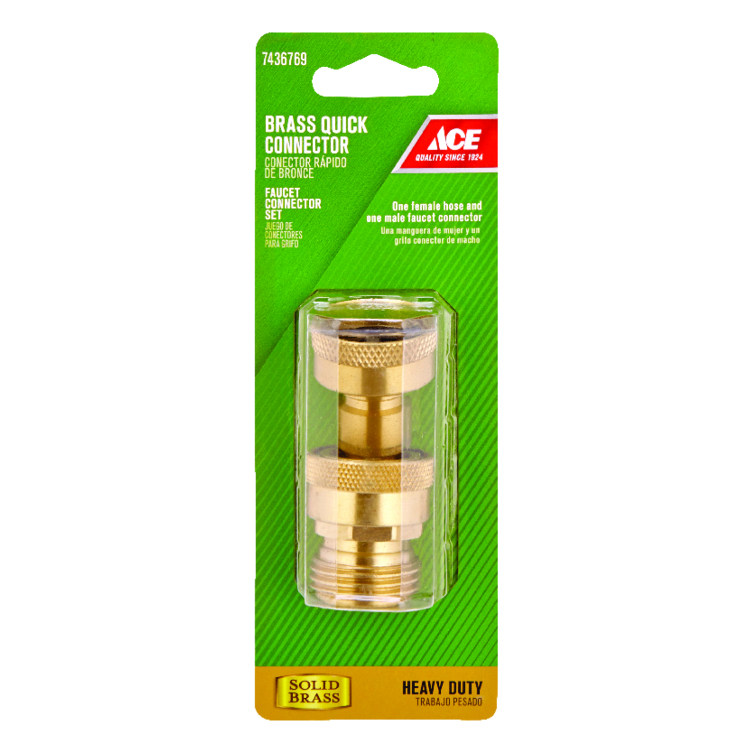 Ace 3/4 in. Brass Threaded Male/Female Quick Connector Faucet Set - Mycitystee