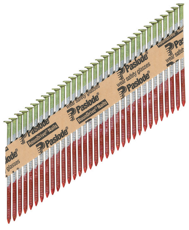 Paslode RounDrive 3 in. Angled Strip Hot-Dip Galvanized Framing Nails 30 deg 2000 pk - Mycitystee