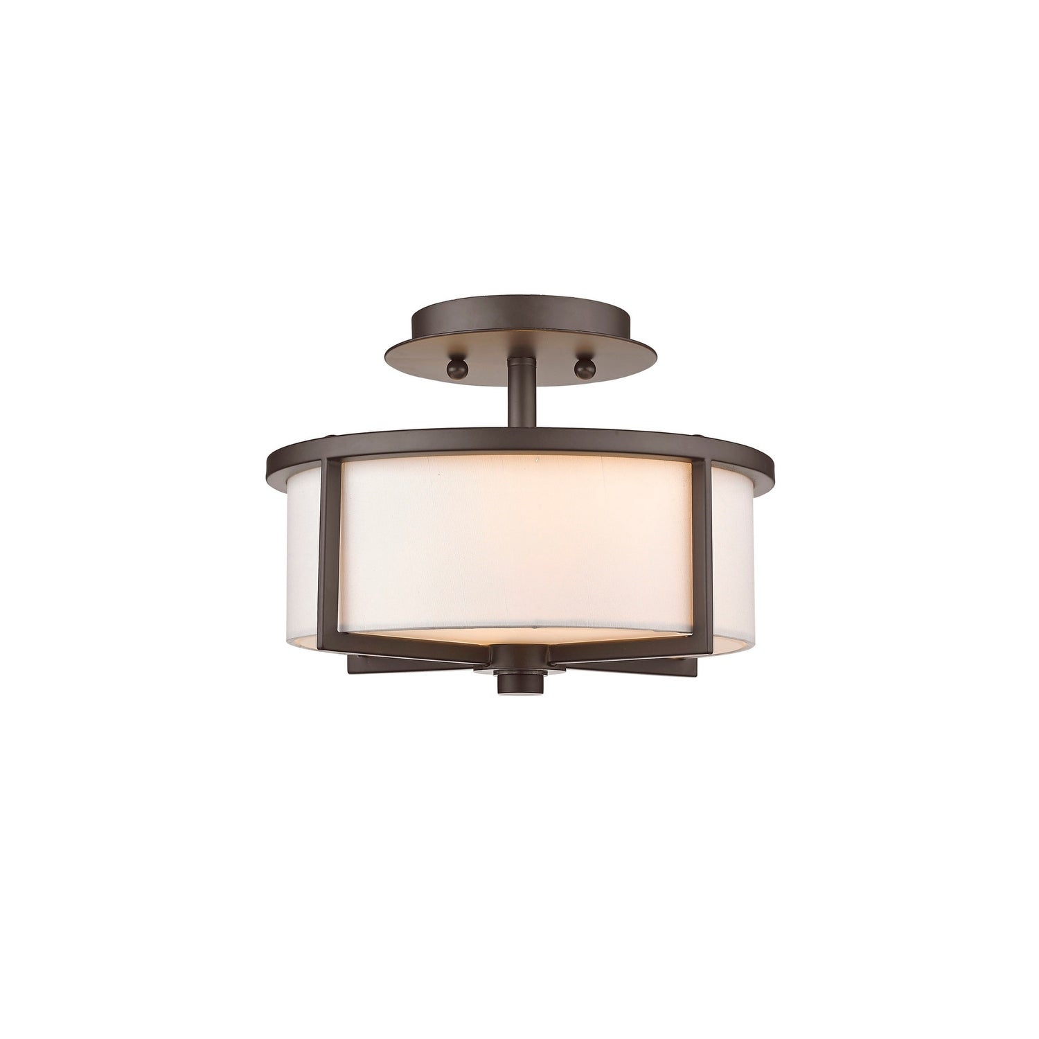 Livex Lighting Wesley 2 Light Semi Flush Ceiling Fixture - Mycitystee