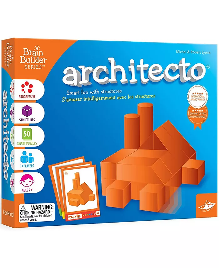 FoxMind Games Architecto Brain Builder Series 3D Geometry Puzzles Problem Solving - Mycitystee