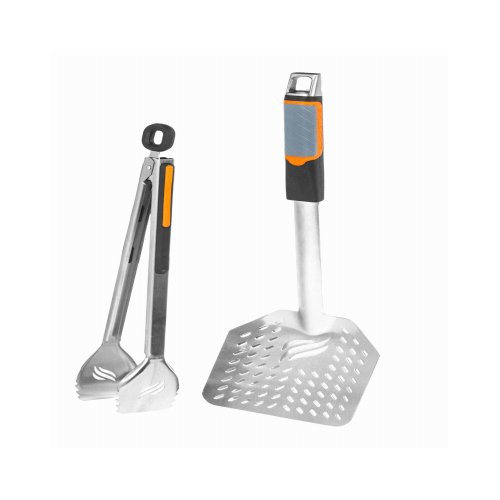 Blackstone 5282 Grill Tool Set Stainless Steel Black/Silver Black/Silver - Mycitystee