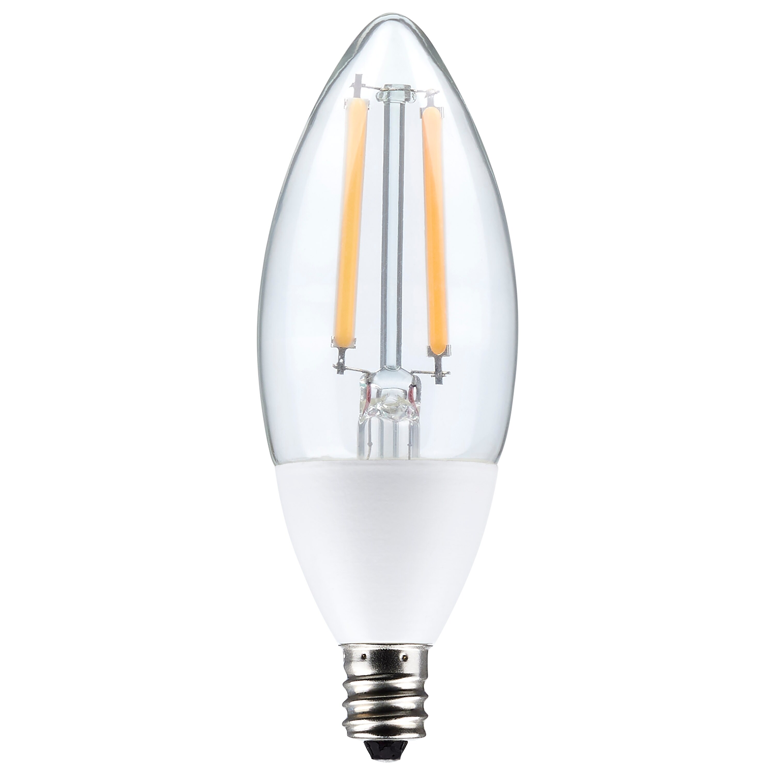 5W B11 Dusk to Dawn LED 2700K Candelabra Base 120V 90 CRI With Photocell - White - Mycitystee