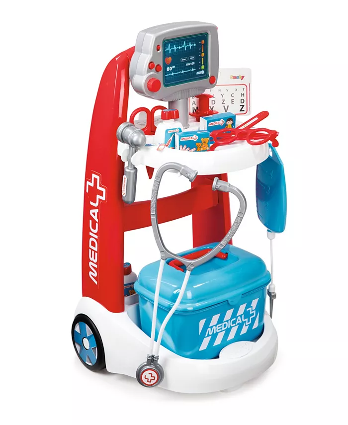 Smoby Toys Smoby - Doctor Playset Trolley With Accessories And Sounds - Mycitystee
