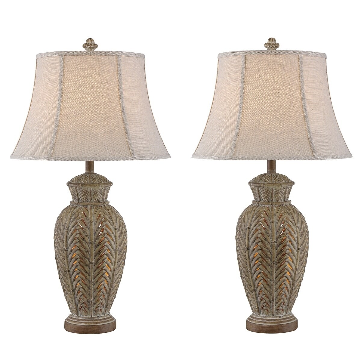 Seahaven Sandstone Wicker Night Light Table Lamp 32.5
