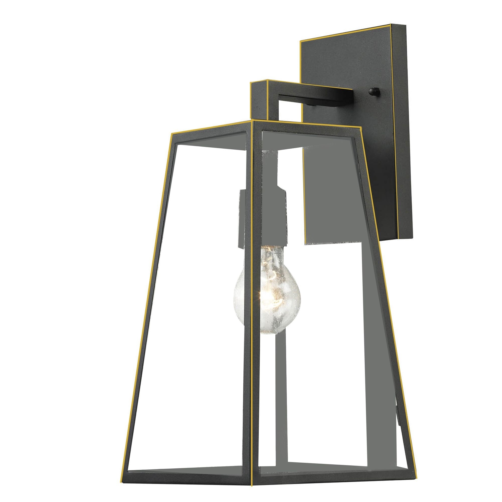 1 Light Outdoor Wall Mounted Lighting In Imperial Black Finish - 6.25L x 5W x 11.75H in. Shopping - The Best Deals on Outdoor Wall Lanterns | 38728563 - Mycitystee