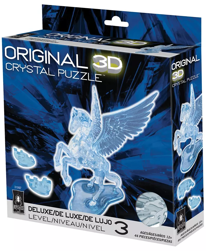 BePuzzled 3D Crystal Puzzle - Pegasus - 44 Pieces - Mycitystee